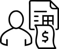 Accountant with Ledger and Reports in Whimsical Office concept as Long shot of an accountant with a ledger and reports in a whimsical office. The setting include vector