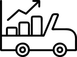 AGV and an efficiency graph symbolizing automated guided vehicle optimization in double exposure with copy space. concept as An AGV blended with an efficiency gr vector