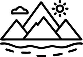 Alpine Lake Tranquility concept as High in the mountains a serene alpine lake offers breathtaking views and a sense of solitude surrounded by peaks. in Photo Sto vector