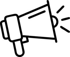 Announcement icon with copy space on white background concept as A illustration of an announcement icon with ample copy space on a white background perfec vector