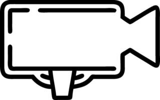 Announcement icon with copy space on white background concept as A illustration of an announcement icon with ample copy space on a white background perfec vector