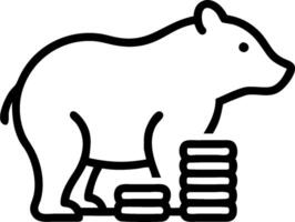 A penguin and a savings graph symbolizing monitored savings in double exposure with copy space. concept as A penguin blended with a savings graph representing mo vector