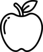 Apple icon with copy space on a white background concept as A image of an apple icon with generous copy space on a white background ideal for promoting he vector