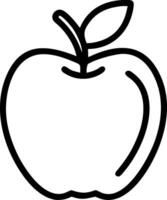 Apple icon with copy space on a white background concept as A image of an apple icon with generous copy space on a white background ideal for promoting he vector