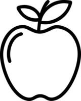Apple icon with copy space on a white background concept as A image of an apple icon with generous copy space on a white background ideal for promoting he vector