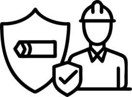 Architect with Blueprint and Shield concept as An image of an architect with a blueprint and shield set against a whimsical background offering ample space for t vector