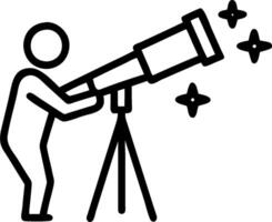 Astronomical Telescope Operations concept as A scientist operates a powerful astronomical telescope to observe distant galaxies enhancing our understanding of th vector