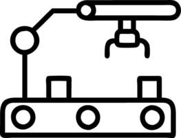 Assembly line illustration with blank area for customizable text concept as A creative depiction of an assembly line illustration featuring a blank area for cust vector