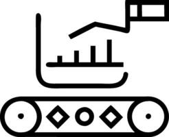 Automated conveyor system and a data analysis chart symbolizing data driven warehouse automation in double exposure with copy space. concept as An automated conv vector
