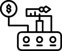 Automated conveyor system and a data analysis chart symbolizing data driven warehouse automation in double exposure with copy space. concept as An automated conv vector