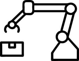 Automation logistic icon with copy space on white background concept as A illustration of an automation logistic icon with ample copy space on a white bac vector