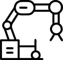 Automation logistic icon with copy space on white background concept as A illustration of an automation logistic icon with ample copy space on a white bac vector