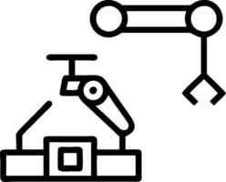 Automation logistic icon with copy space on white background concept as A illustration of an automation logistic icon with ample copy space on a white bac vector