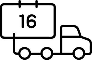 Automation logistic icon with copy space on white background concept as A illustration of an automation logistic icon with ample copy space on a white bac vector