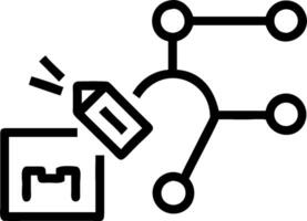 Automation logistic symbol with copy space for project planning concept as An artistic rendering of an automation logistic symbol with spacious copy space suitab vector