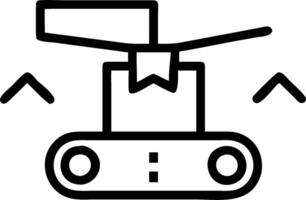 Automation logistic symbol with copy space for project planning concept as An artistic rendering of an automation logistic symbol with spacious copy space suitab vector