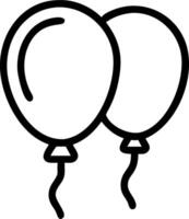 Balloon icon with copy space on a blue background concept as A image of a balloon icon with ample copy space on a blue background ideal for party and reti vector
