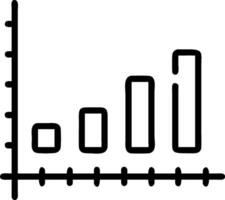 Bar graph icon with copy space on a tech themed background concept as A image of a bar graph icon with generous copy space on a tech themed background ide vector