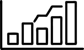 Bar graph icon with copy space on a tech themed background concept as A image of a bar graph icon with generous copy space on a tech themed background ide vector