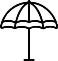 Beach umbrella icon with copy space on a blue background concept as A image of a beach umbrella icon with ample copy space on a blue background perfect fo vector