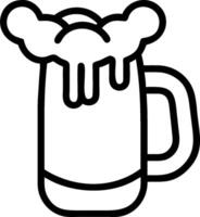 Beer Stein and Sausages concept as A beer stein with sausages and ample copy space representing the festive drinks and food of Oktoberfest. in Photo Stock Concep vector