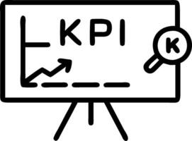Blackboard with Key Performance Indicators and Chalk concept as A blackboard filled with key performance indicators and chalk set against a whimsical background vector