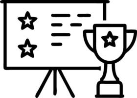 Blackboard with Performance Metrics and Report concept as A blackboard filled with performance metrics and a business report set against a whimsical background o vector