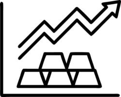 Blackboard with Silver Bars and Upward Trend concept as A blackboard with silver bars and an upward trend set against a dreamy background offering ample space fo vector
