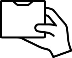Blank cardboard box and a designers hand symbolizing custom packaging with ample space for text. concept as A blank cardboard box held by a designers hand repres vector