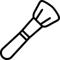 Blush and contour brush icon with copy space for infographics concept as An infographic ready blush and contour brush icon with ample copy space designed to conv vector
