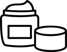 Blank cosmetic jar and a design draft symbolizing product development with ample space for text. concept as A blank cosmetic jar next to a design draft represent vector