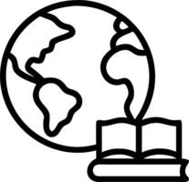 Book and Globe concept as A book next to a globe set against a dreamy background offering ample space for text or graphics symbolizing the global perspective and vector
