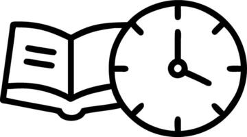 Book and Clock concept as A book with a clock next to it set against a whimsical background offering ample space for text or graphics symbolizing the importance vector