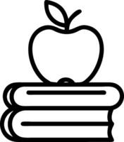 Books and apple with copy space for educational materials concept as An artistic rendering of books and an apple with generous copy space suitable for showcasing vector