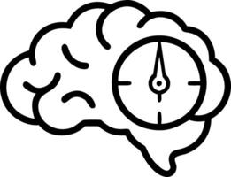 Brain and Compass concept as A brain with a compass and ample copy space symbolizing direction and thoughtful navigation. in Photo Stock Concept vector