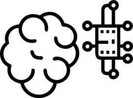 Brain and Circuit Board concept as A brain next to a circuit board with ample copy space representing technology and neural connections. in Photo Stock Concept vector