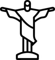 Brazilian Flag and Christ concept as Brazilian flag and Christ the Redeemer statue with ample copy space symbolizing national pride and Independence Day. in Phot vector