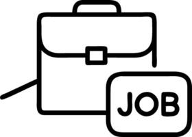 Briefcase and job search icon with space for text on a professional background concept as A sleek briefcase and job search icon design with ample space for text vector