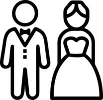 Bride and groom icon with copy space for social media posts concept as An illustrative bride and groom icon with copy space tailored for social media posts and d vector