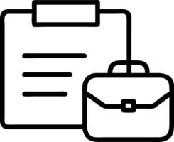 Briefcase and tax form icon with blank area for personalized messages concept as A customizable briefcase and tax form icon featuring a blank area for adding per vector