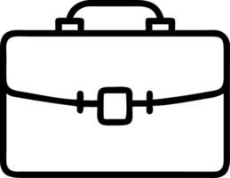 Briefcase icon with copy space on a white background concept as A image of a briefcase icon with ample copy space on a white background perfect for busine vector