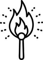 Bright Flame Among Embers concept as A single bright flame stands out among numerous embers in a whimsical background offering ample space for text or graphics s vector