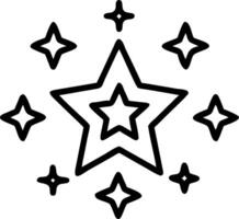 Bright Star Among Dull Stars concept as A single bright star stands out among numerous dull stars in a dreamy background offering ample space for text or graphic vector
