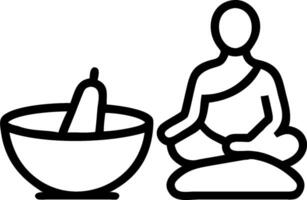 Buddha and lotus icon with copy space for spiritual tools concept as A spiritual tools oriented Buddha and lotus icon with ample copy space ideal for visualizing vector