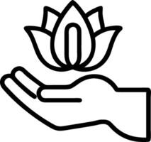 Buddha statue and meditation cushion icon with blank space for custom branding concept as A customizable Buddha statue and meditation cushion icon with blank spa vector