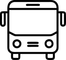 Bus icon with copy space on a white background concept as A image of a bus icon with generous copy space on a white background ideal for travel and public vector