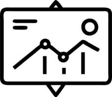 Business dashboard icon with copy space on white background concept as A illustration of a business dashboard icon with ample copy space on a white backgr vector
