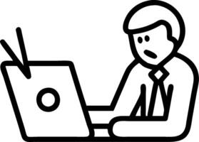 Businessman looking at a foreclosed property appearing sad and contemplative concept as A businessman in a suit standing in front of a foreclosed property lookin vector