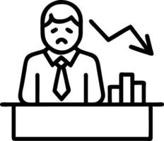 Businessman looking at a foreclosed property appearing sad and contemplative concept as A businessman in a suit standing in front of a foreclosed property lookin vector