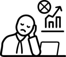 Businessman looking at a foreclosed property appearing sad and contemplative concept as A businessman in a suit standing in front of a foreclosed property lookin vector